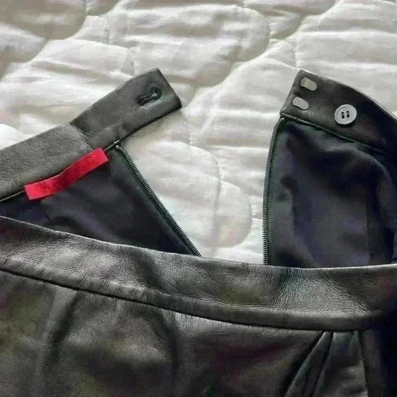 Tamara Mellon lamb  leather skirt size xs - Picture 13 of 14